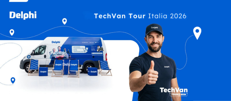 Delphi TechVan Tour arriva in Italia