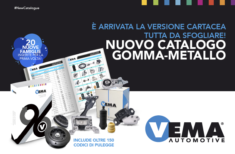 VEMA lancia il Catalogo cartaceo Gomma-Metallo 2025