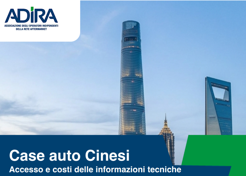 Case auto cinesi: accesso alle informazioni tecniche e relativi costi, la mappatura di ADIRA