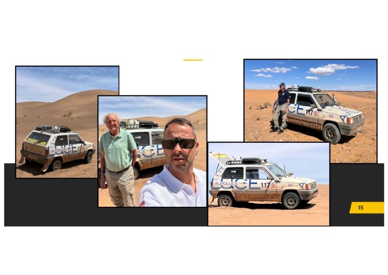 Autoluce al rally Panda Raid in Marocco