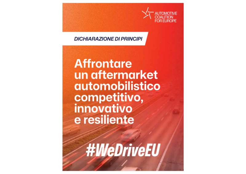 Campagna “We Drive EU” lanciata a Bruxelles per porre l’Aftermarket Automobilistico al centro della strategia industriale europea