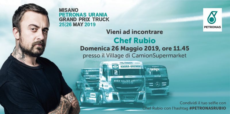 PETRONAS ospita Chef Rubio al PETRONAS Urania Gran Prix Truck di Misano