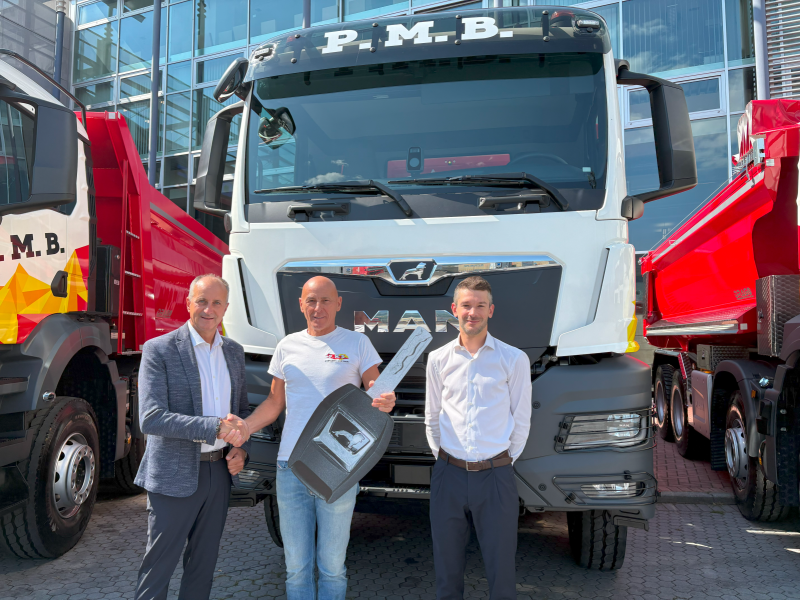 PMB Srl sceglie MAN per rinnovare la flotta cava-cantiere: consegnati 10 nuovi veicoli