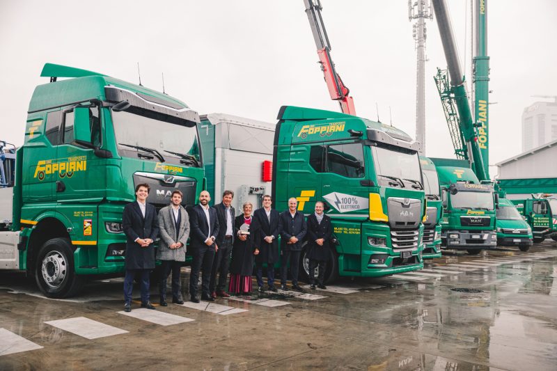 Fratelli Foppiani Trasporti è il primo cliente italiano a ricevere i nuovi camion elettrici MAN
