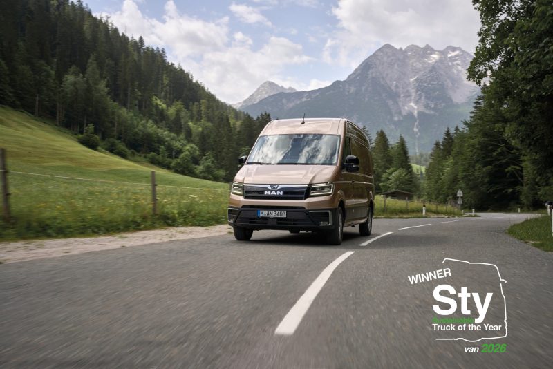 MAN TGE Next Level eletto “Sustainable Van of the Year 2026”
