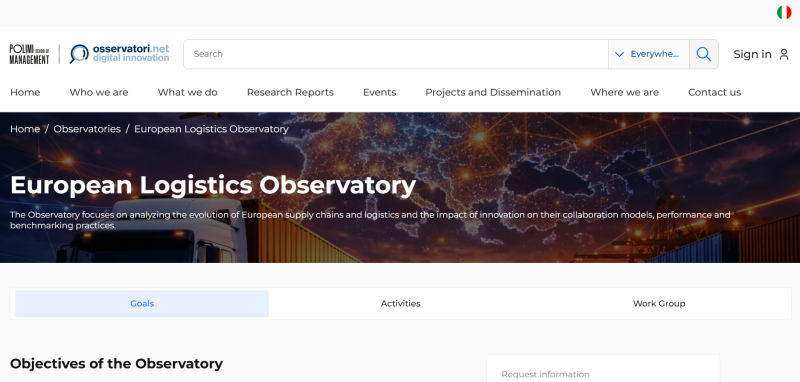 Nasce l’European Logistics Observatory (ELO) – Politecnico di Milano e ALICE