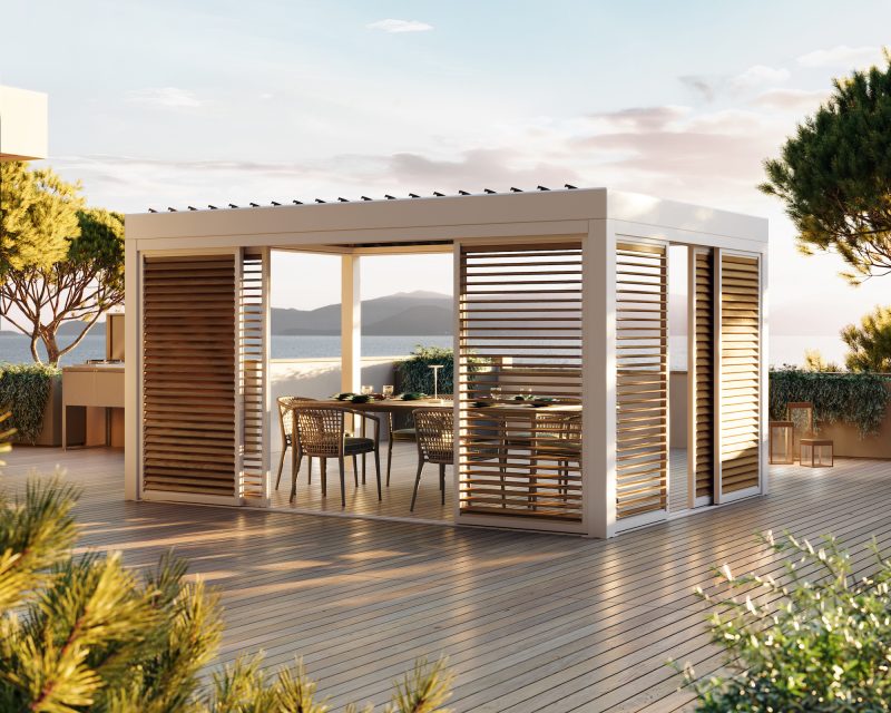 Frangisole F50 di BT Glass: luce, privacy e comfort negli spazi outdoor