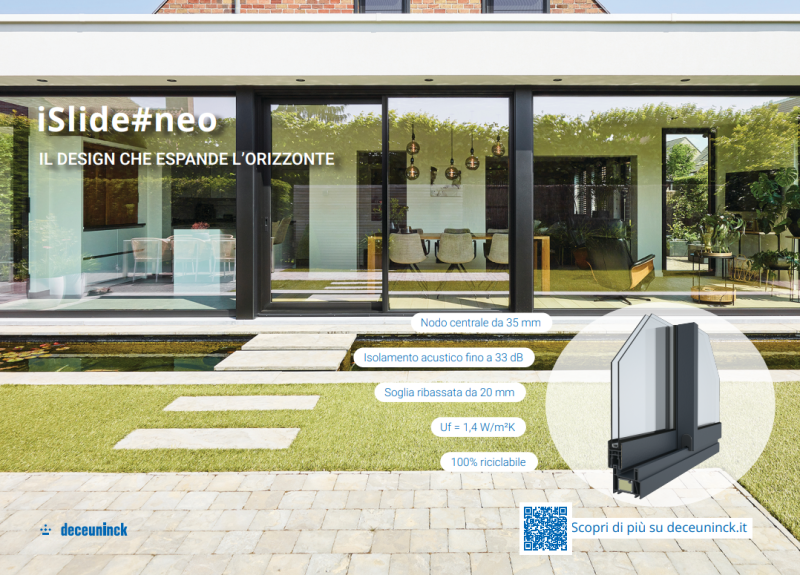 iSlide#neo di Deceuninck: il sistema scorrevole che unisce design minimale e prestazioni elevate