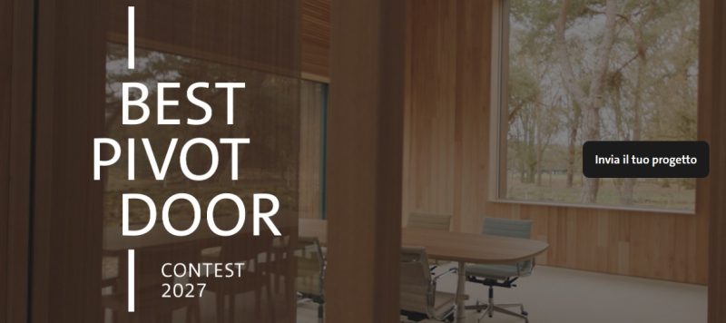 Best Pivot Door Contest 2027: aperte le candidature per i progetti internazionali