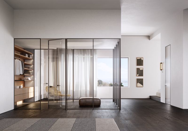 Partizioni in vetro Lualdi: nuove superfici per l’interior design