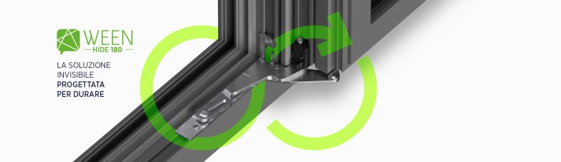 Cerniere a scomparsa: Master Italy evolve il sistema Ween Hide 180