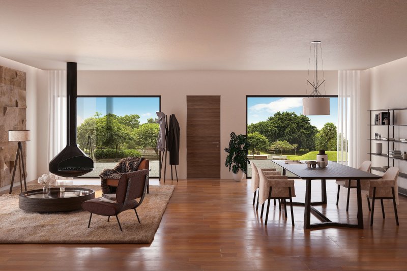 Porta blindata Sleek Out Dierre: design filomuro e isolamento termico avanzato