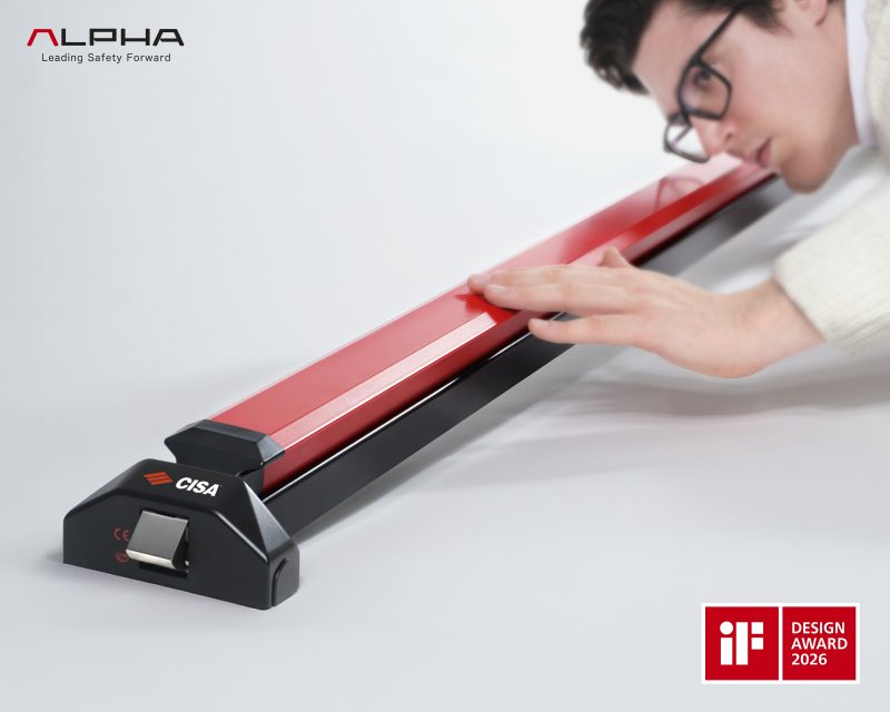 Cisa vince iF Design Award 2026 con il maniglione antipanico Alpha