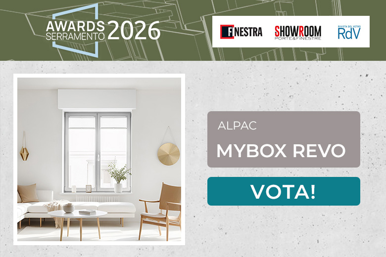 MYBOX REVO di Alpac, il cassonetto per la riqualificazione è candidata all’Awards del serramento
