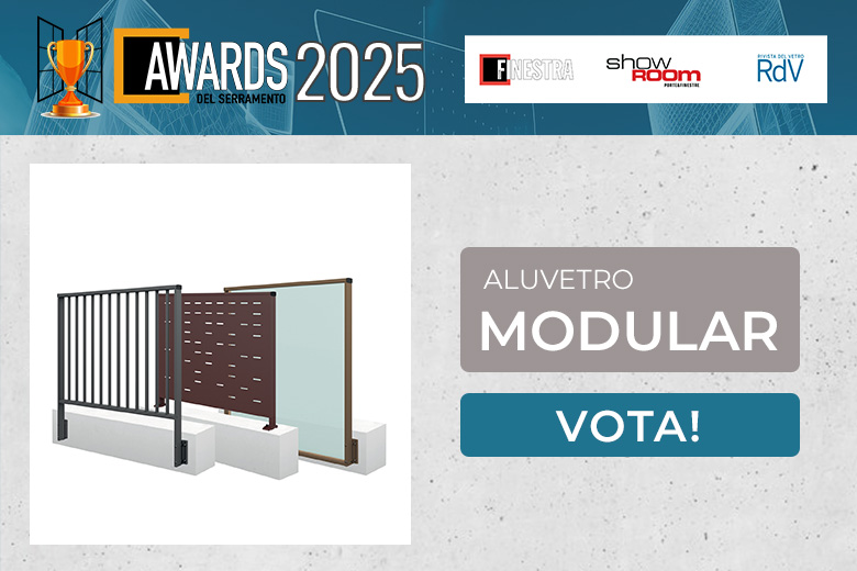 MODULAR di Aluvetro, il parapetto candidato all’Awards del Serramento