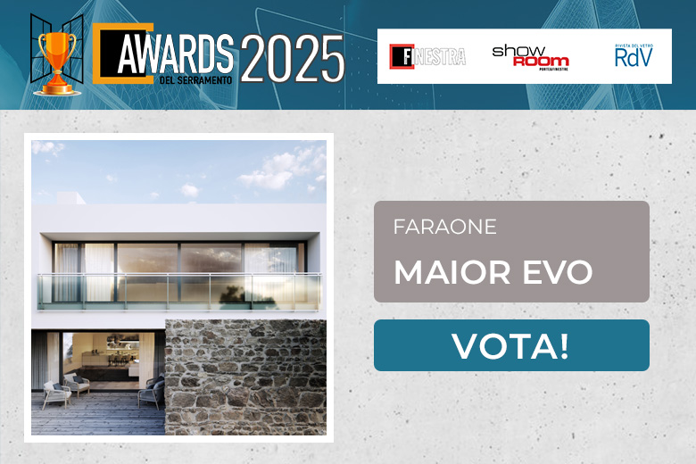 MAIOR EVO di Faraone, la balaustra in vetro e alluminio candidata all’Awards del Serramento