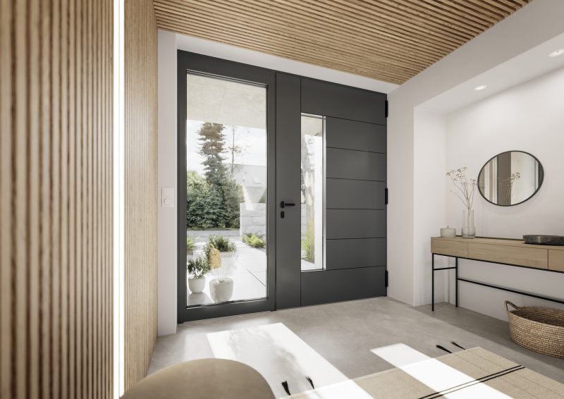 Artevo di Rehau: portoncino d’ingresso in pvc certificato PHI