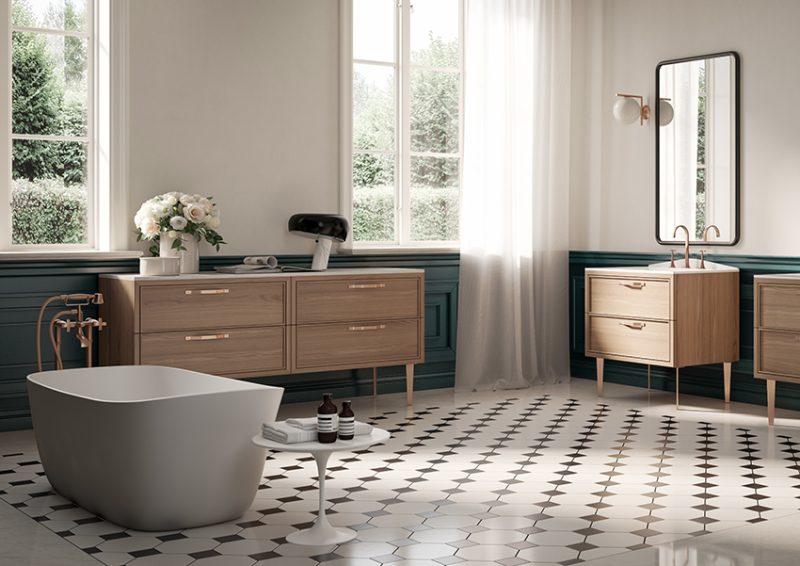 Lucrezia by Frattini, linee sinuose ed eleganti dal sapore antico