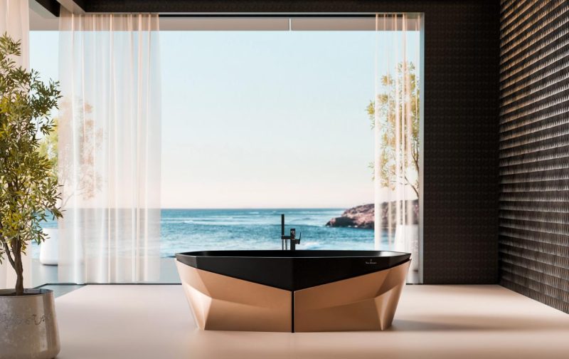 Aureas by Glass Design, la prima vasca firmata Tonino Lamborghini