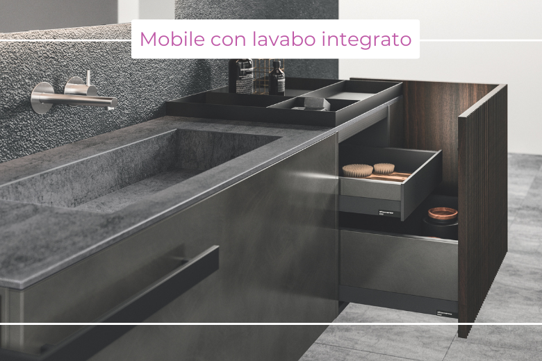 Mobile con lavabo integrato: moderno, elegante, ad alta personalizzazione