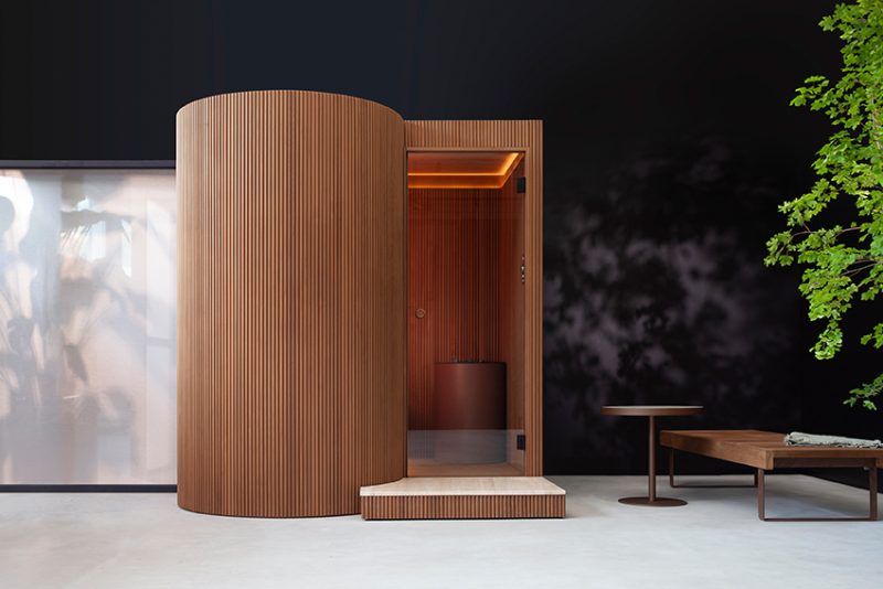 Una nuova selezione di immagini racconta il sistema sauna e hammam firmato Patricia Urquiola per EFFE