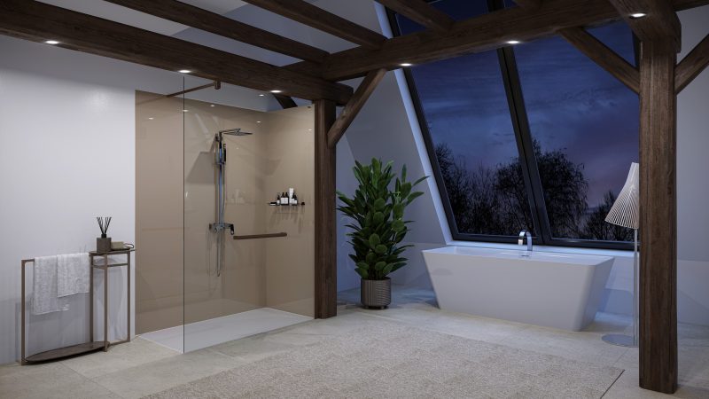Duscholux AIR Wood, la trasparenza incontra la natura