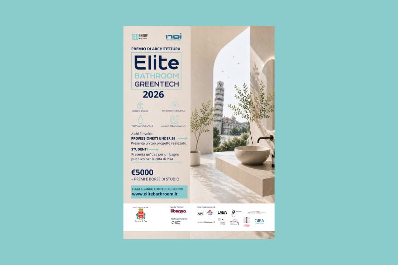 Nasce “Elite Bathroom Greentech 2026”, premio nazionale di architettura dedicato ai giovani talenti