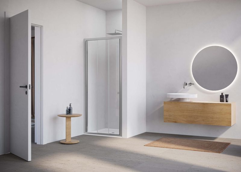 prima 2000 by Duka, l’essenzialità nella cabina doccia