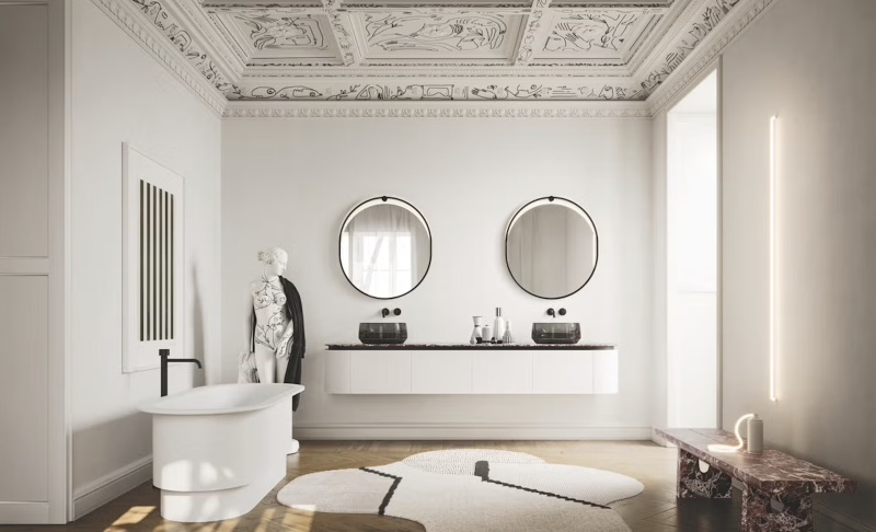 Arbi Arredobagno presenta Almond: design sartoriale e materiali pregiati