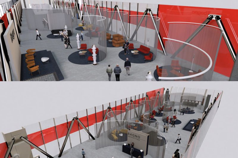 BAGNO ARCHITETTURA LOUNGE – LET’S TALK: l’allestimento