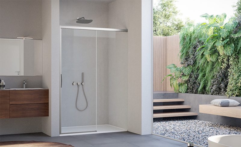 Duka amplia la linea di cabine doccia natura 4000 con una nuova versione senza telaio