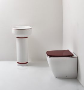 lavabo con colonna Balloon_vaso Juniper_decoro Doric by Simas