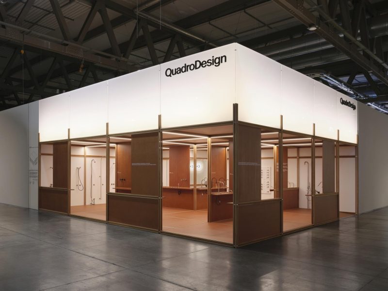 QuadroDesign al Salone Internazionale del Bagno 2026: lo stand Temporary Installation to Permanent Architecture
