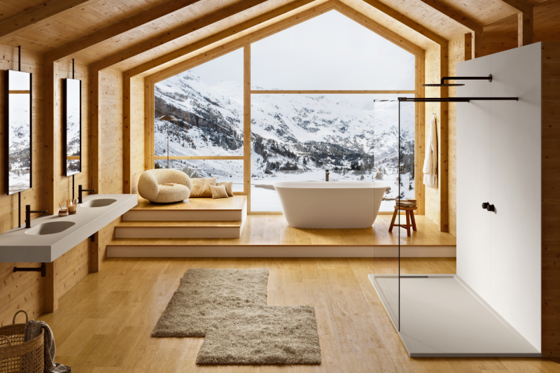 Acquabella: quando piatto doccia e parete fanno “match”