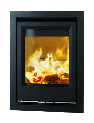 Inserto a legna in acciaio Wiking optik77 6 kw