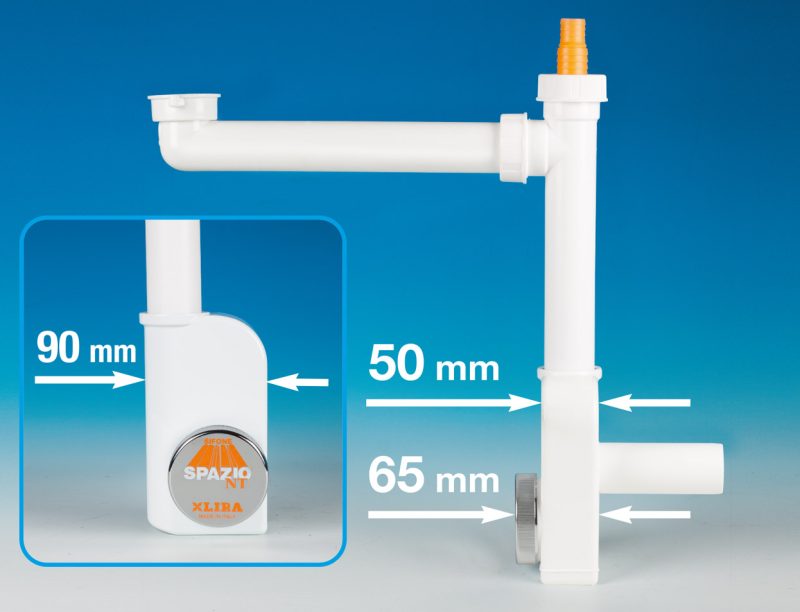 Sifone Spazio 1NT Evolutione: l’evoluzione del sifone in cucina