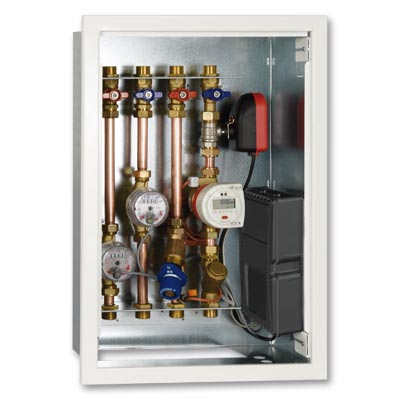 Conter S, contabilizzazione, linee riscaldamento e linee acqua sanitaria calda e fredda