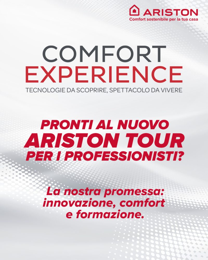 Ariston Comfort Experience 2026: formazione e nuove tecnologie per i professionisti