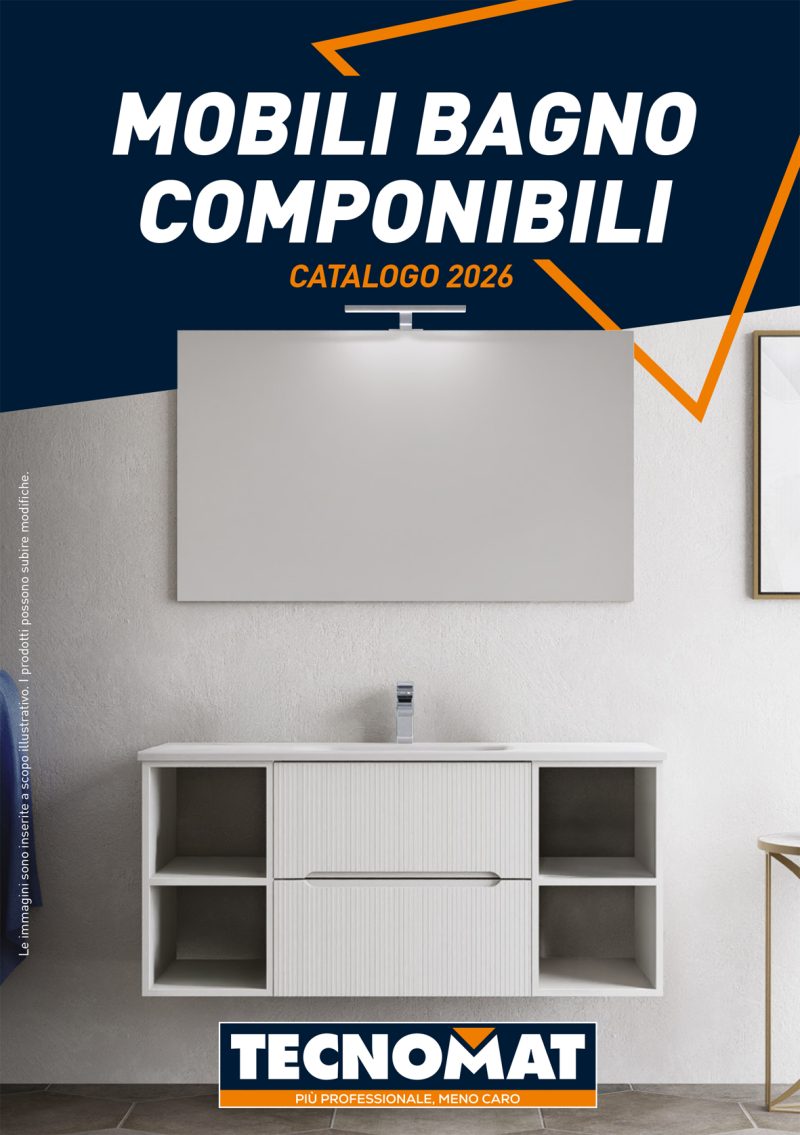 Catalogo bagno Tecnomat 2026, modularità e design