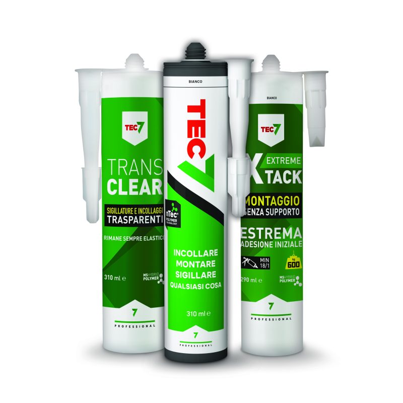TEC7 Novatech: una linea di prodotti per incollare e sigillare ogni superficie