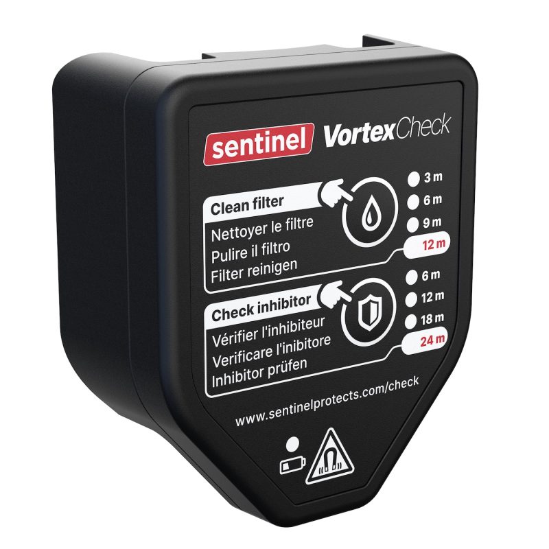 VortexCheck: promemoria di manutenzione per filtri Sentinel Vortex