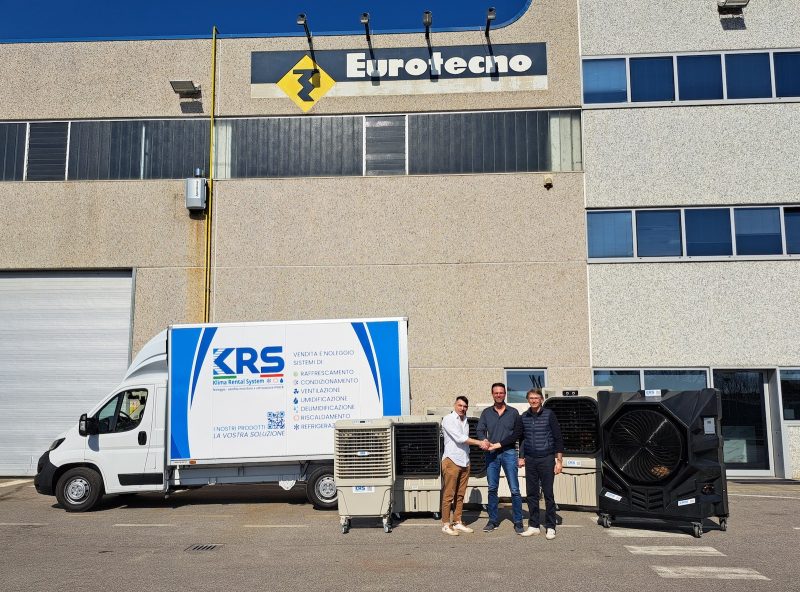 Eurotecno e KRS: partnership per il noleggio di raffrescatori evaporativi