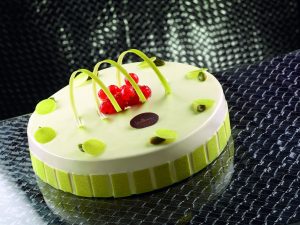 Torta alla vaniglia e pistacchio