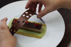 tortino al cioccolato e pistacchio