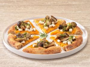 Pizza proteica zucca e porcini