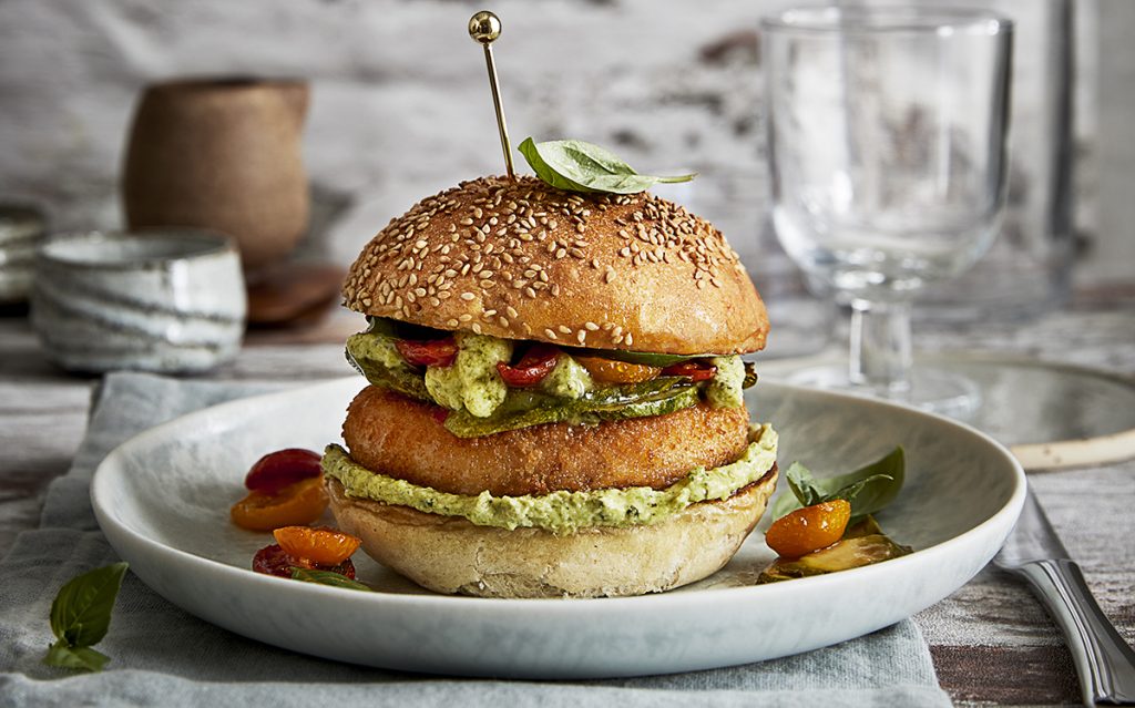 MOWI Burger di salmone norvegese con panatura croccante 150g