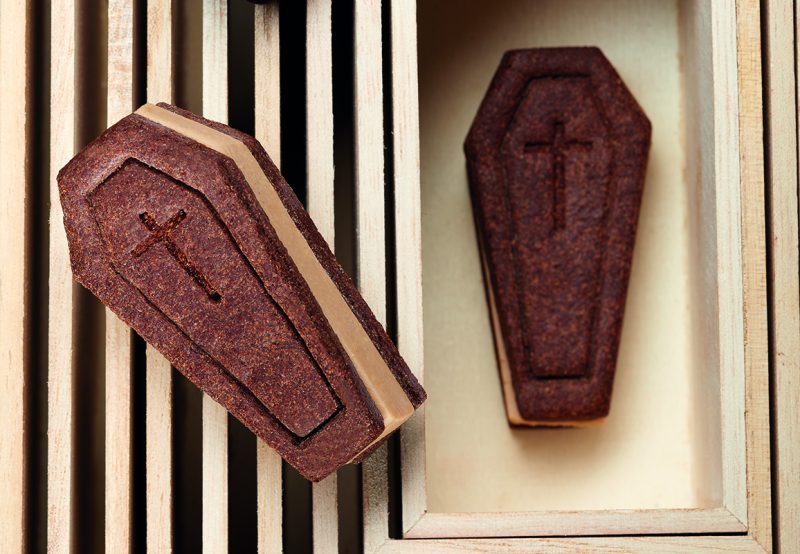 Biscotti di Halloween a forma di bara