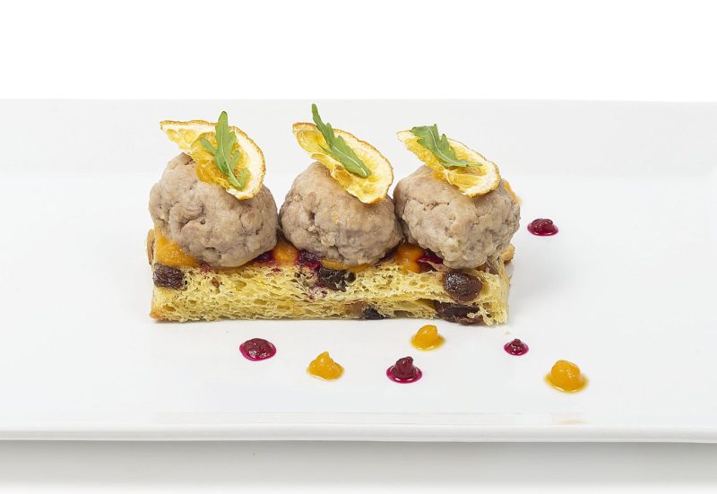 Polpette di vitello al panettone