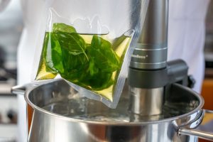 olio al basilico sottovuoto