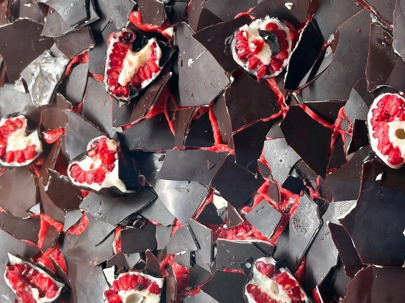 Sorbetto di lamponi al rosmarino “Mamma per sempre”